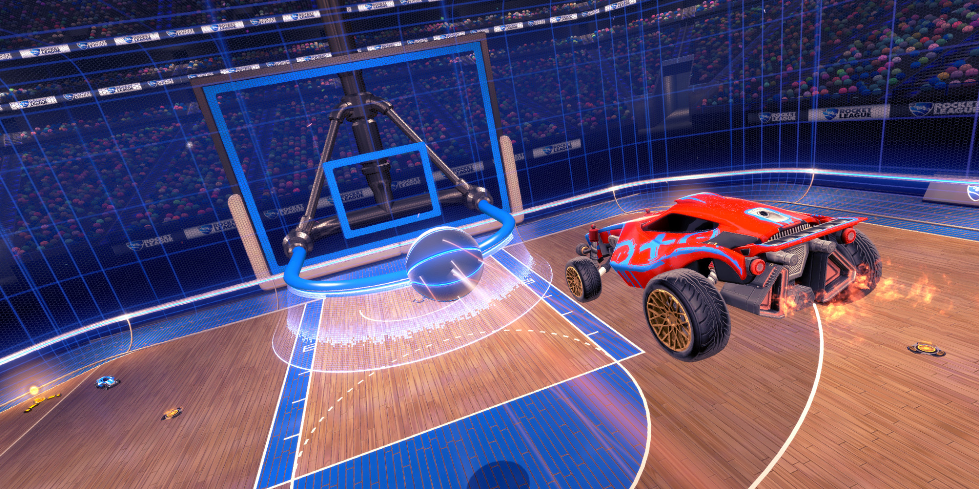 Rocket League anuncia The Hoops, nuevo DLC gratuito que nos trae el baloncesto con coches.