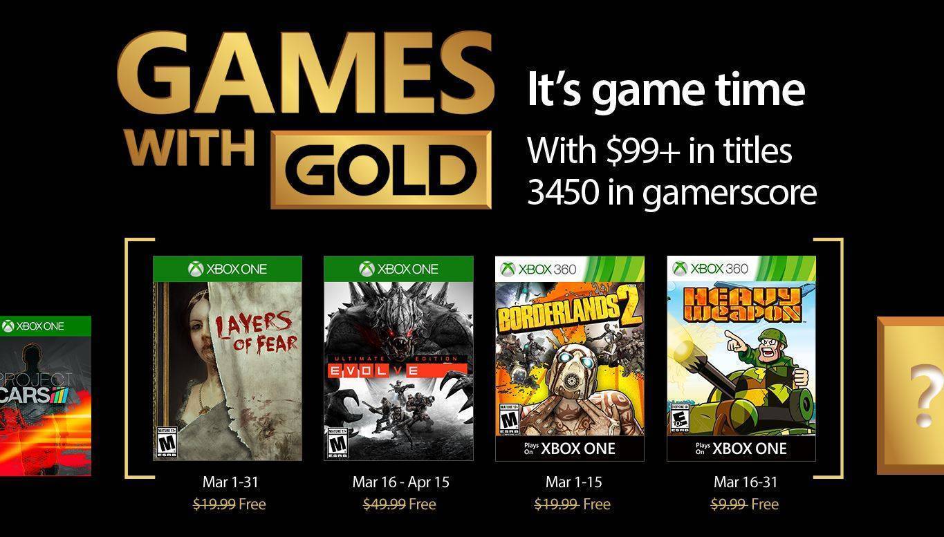 Microsoft nos descubre la colección de Games with Gold de marzo 2017.