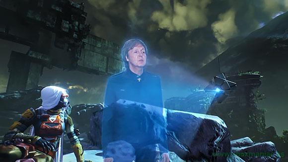 Así ha acabado... este es el holograma de Paul McCartney que vemos en el vídeo musical de Destiny.