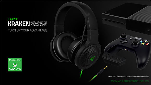 Los auriculares Razer Kraken para Xbox One ya están a la venta.