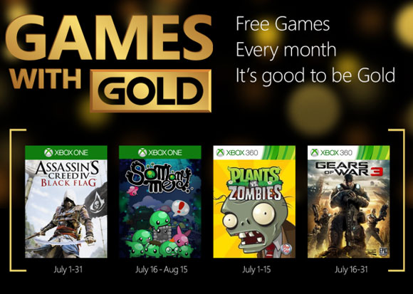 Estos son los juegos gratis de Games with Gold en Julio 2015.