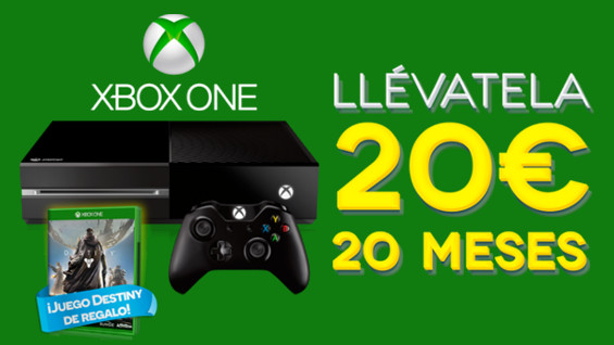 Consigue una Xbox One por 20 euros al mes en GAME.
