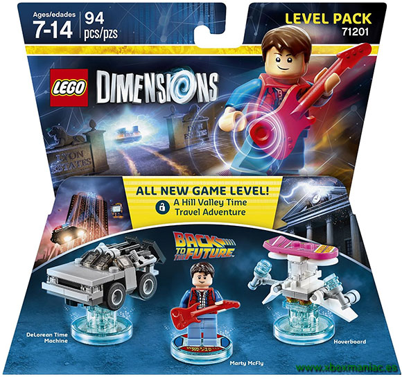 Los kits como este de Regreso al Futuro serán parte de LEGO Dimensions en 2015.