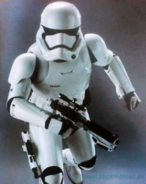 Y de regalo, un Stormtrooper como los que habrá en Star Wars Episodio VII.