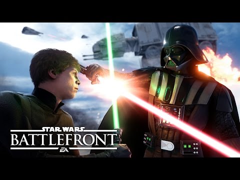 Luke y Vader en Star Wars Battlefront quizá no sean tan espectaculares como esperabas.