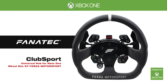 El volante fanatec para Forza Motorsport en Xbox One podría pasar por un modelo profesional real.