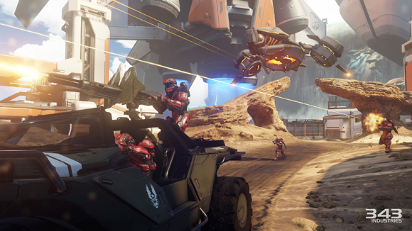 Las grandes batallas de Halo 5 Guardians estarán plagas de vehículos para llevar la destrucción al siguiente nivel.