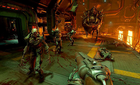 Así se veía para PC en el E3 2015 y pronto veremos la alfa cerrada de Doom en Xbox One.