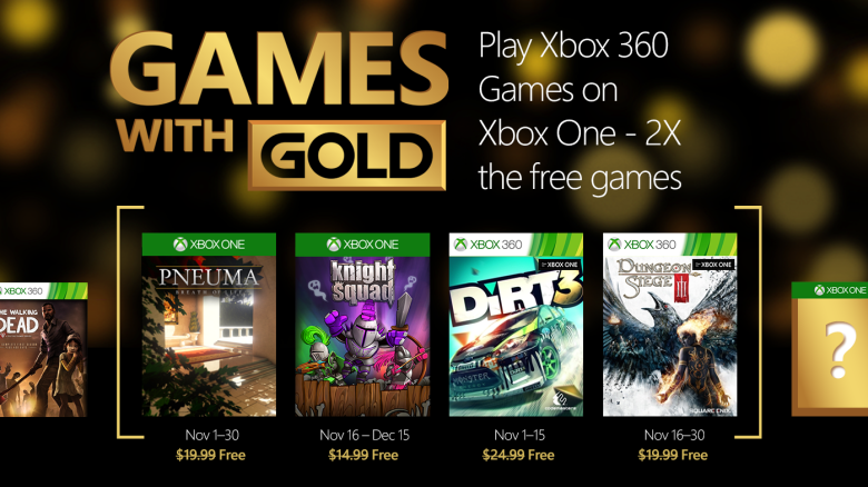 Estos son los juegos gratis de Games with Gold noviembre 2015.