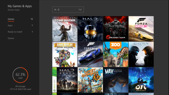La Actualización Xbox One E3 2016 traerá una nueva mejora en la Colección de Juegos.