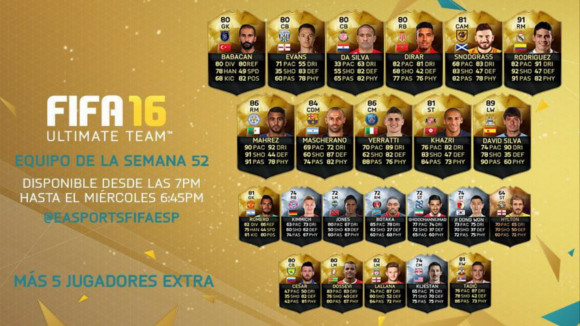 FIFA 16 Ultimate Team Semana 52