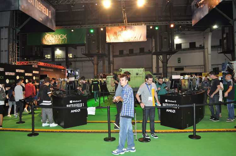 Battlefield 1 con Xbox en Barcelona Games World.