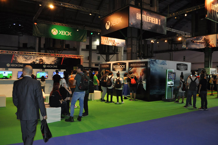 Stand de Xbox en Barcelona Games World.