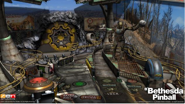 El mundo post apocalíptico llega a Bethesda Pinball con la mesa de Fallout 4. 