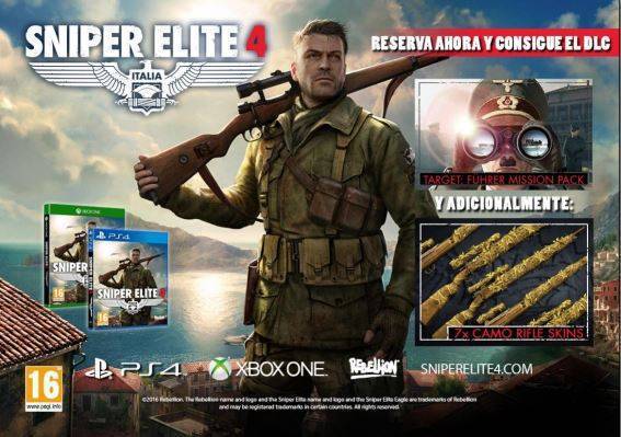 Sniper Elite 4 llegará en físico a las tiendas españolas el próximo 14 de febrero.